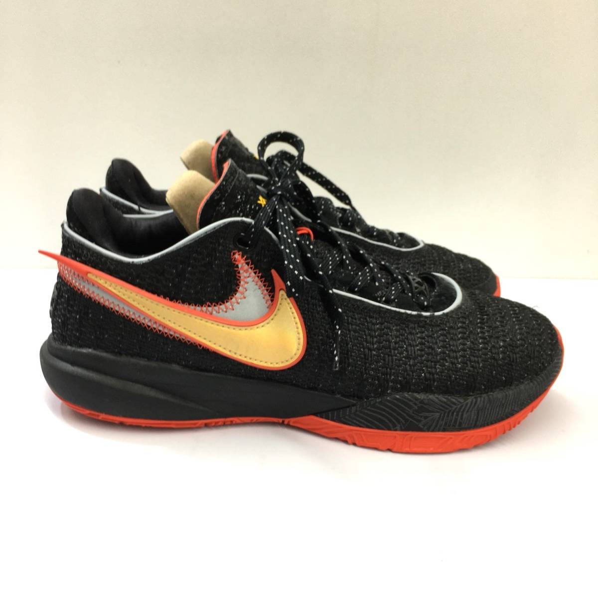 KZ972★NIKE : LEBRON XX EP DJ5422-001★27★黒/赤 レブロン20 ナイキ_画像4