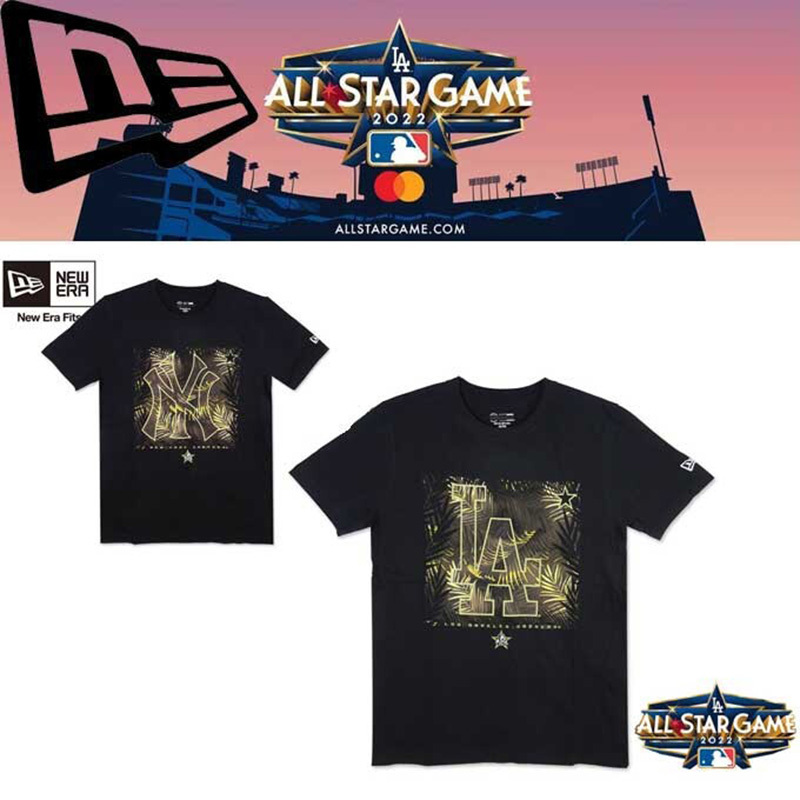 NEW ERA MLB ニューエラ オールスターゲーム2022 Tシャツ ロサンゼルス・ドジャース ブラック Mサイズ_画像3