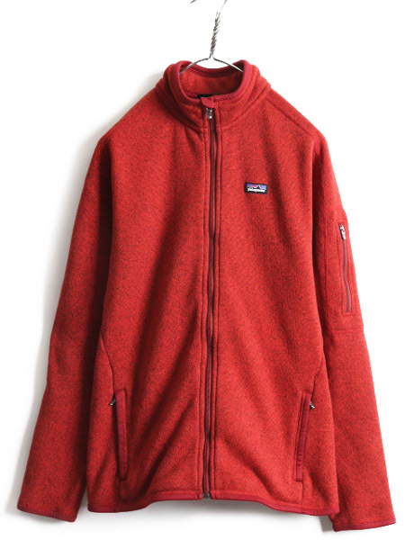 14年製 ■ パタゴニア ベターセーター ジャケット ( レディース L ) 古着 Patagonia フリース ジャンパー ブルゾン アウトドア ニット 赤