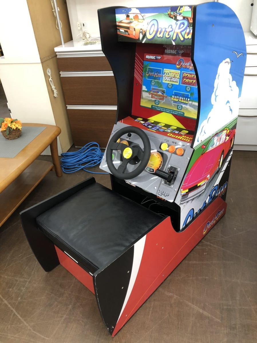 ARCADE1UP アウトラン 筐体 5種ゲーム収録 OutRun /TURBO OUTRUN /POWER DRIFT /Outrunners /RAD RALLY セガ ゲーム SEGA アーケード1UP