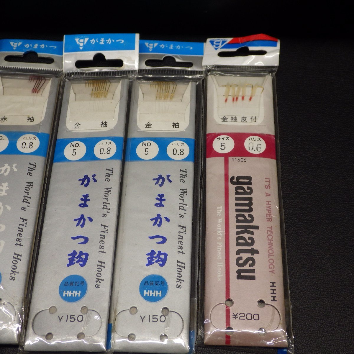 gamakatsu がまかつ鈎/Owner 細地袖 赤袖 皮付 金袖 合計12点セット ※在庫品 ※数減有 (10i0205) ※クリックポスト30_画像3