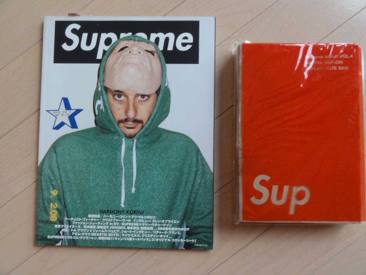 【新品・レア】SUPREME BOOK VOL.4 AW 08-09 シュプリームMOOK本 トートバッグ付き