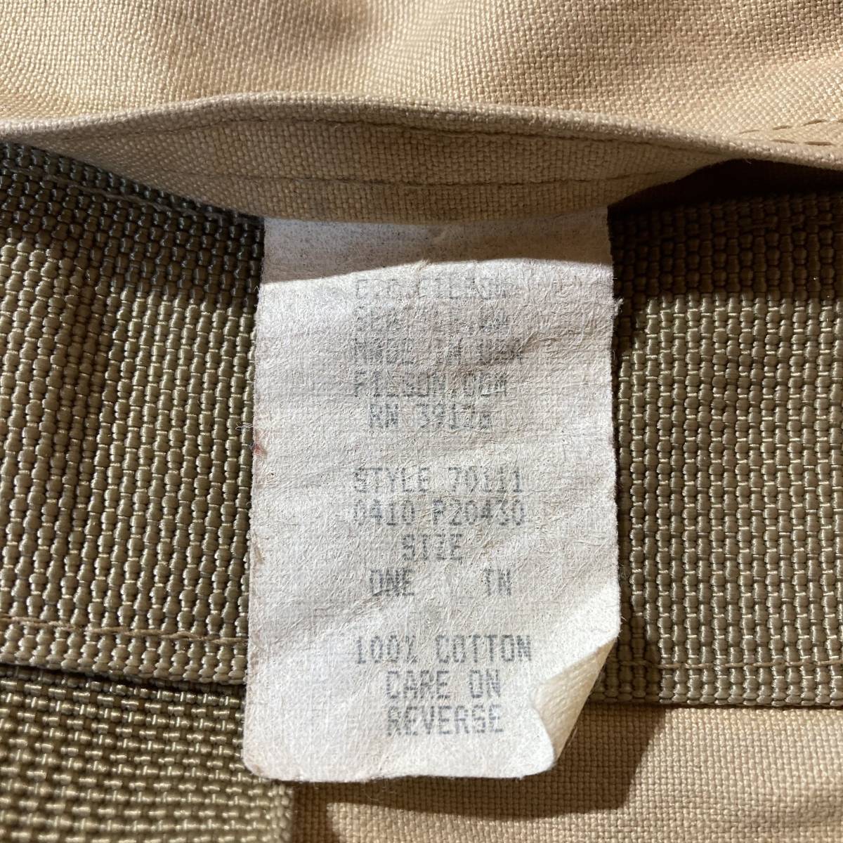 FILSON MADE IN USA STYLE 70111 tote bag old tag 
