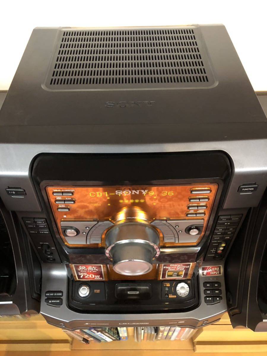 超激レア 日本未発売 海外限定モデル USA SONY LBT-ZX99i MUTEKI 720W アメリカ ソニー 無敵 5CD iPod パーティー ネオレトロ USDM 完動品_画像9