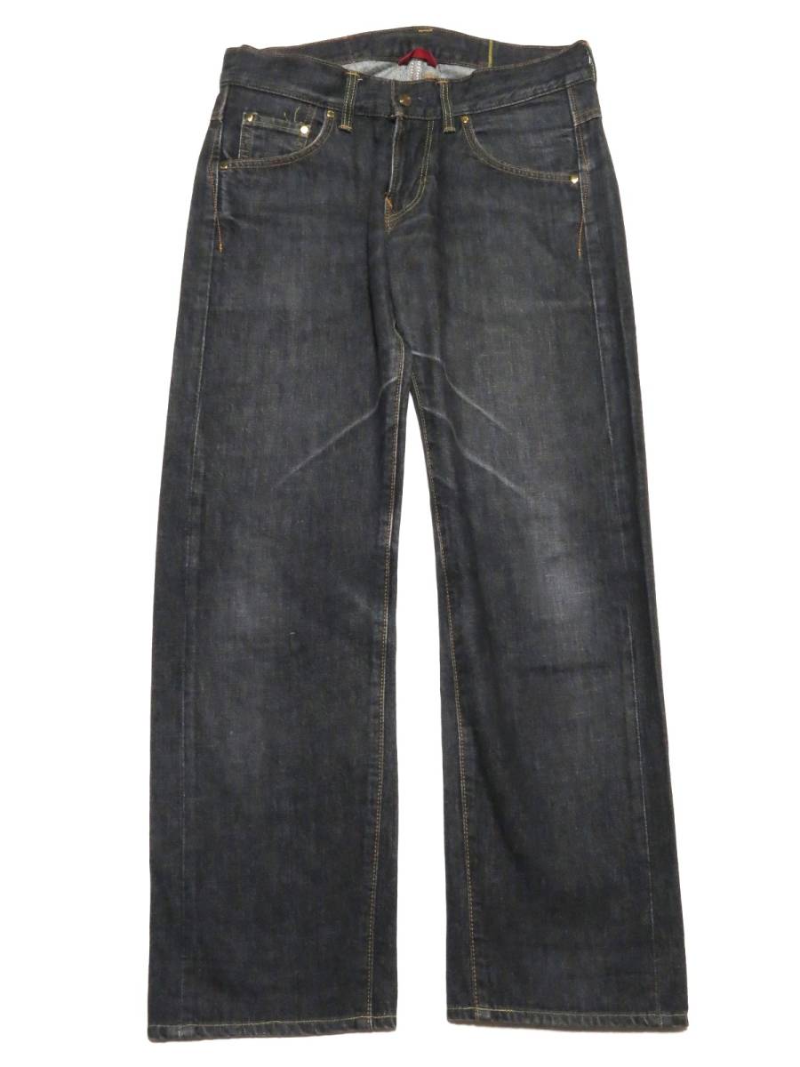 EDWIN Denim брюки 503SS черный W29(W полный размер примерно 83cm) * полный размер W32 соответствует ( номер лота 869)