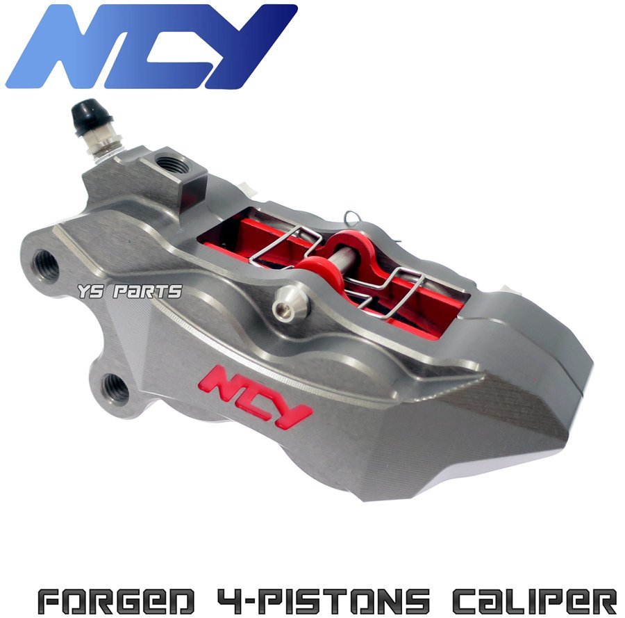 NCY 4POD forged brake caliper ash left side [ Brembo 40mm pitch form ] exclusive use brake pad attaching Super Dio ZX[AF28] Live Dio ZX[AF35] etc. 