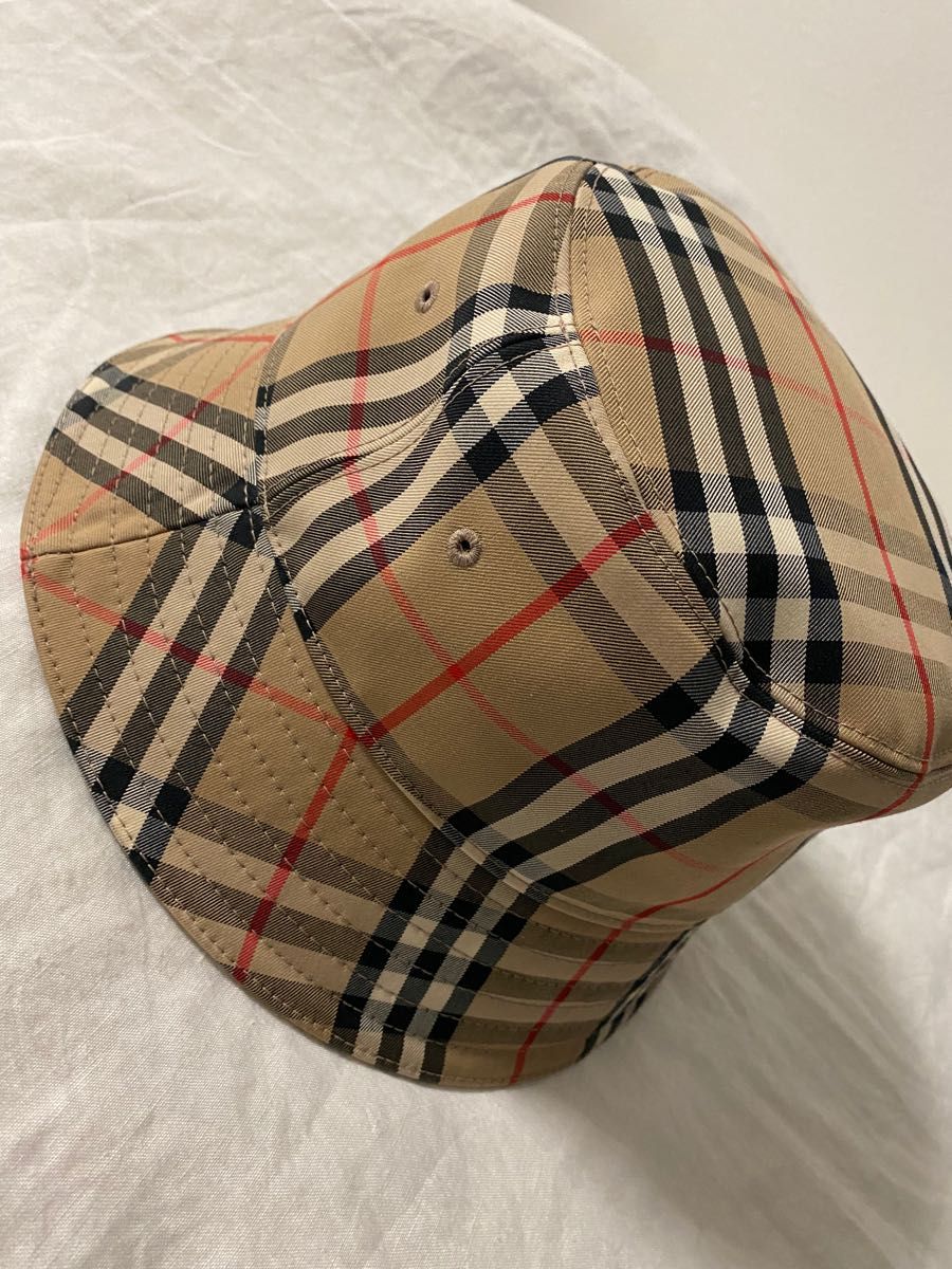 Burberry ヴィンテージチェック テクニカルコットン バケットハット