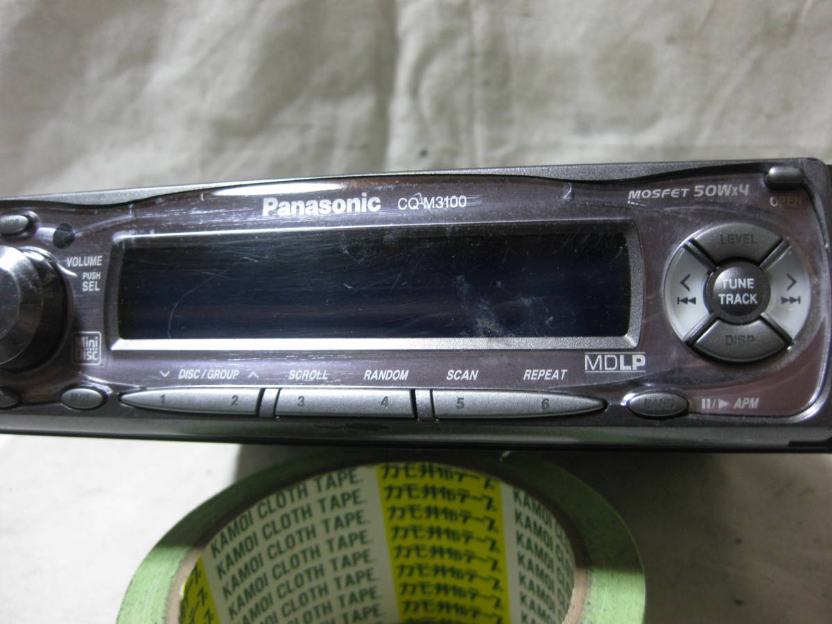 K-1513 Panasonic Panasonic CQ-M3100D MDLP AUX 1D размер MD панель неисправность товар 