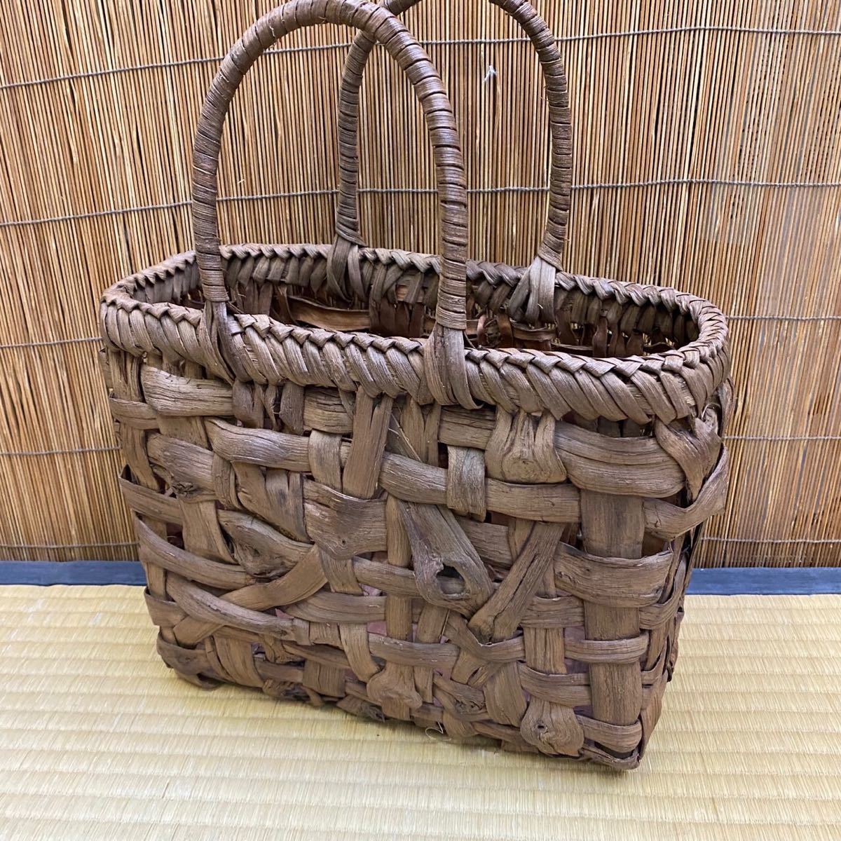 △3224▽山葡萄籠 籠バッグ 葡萄蔓 ハンドメイド ototroniks.com