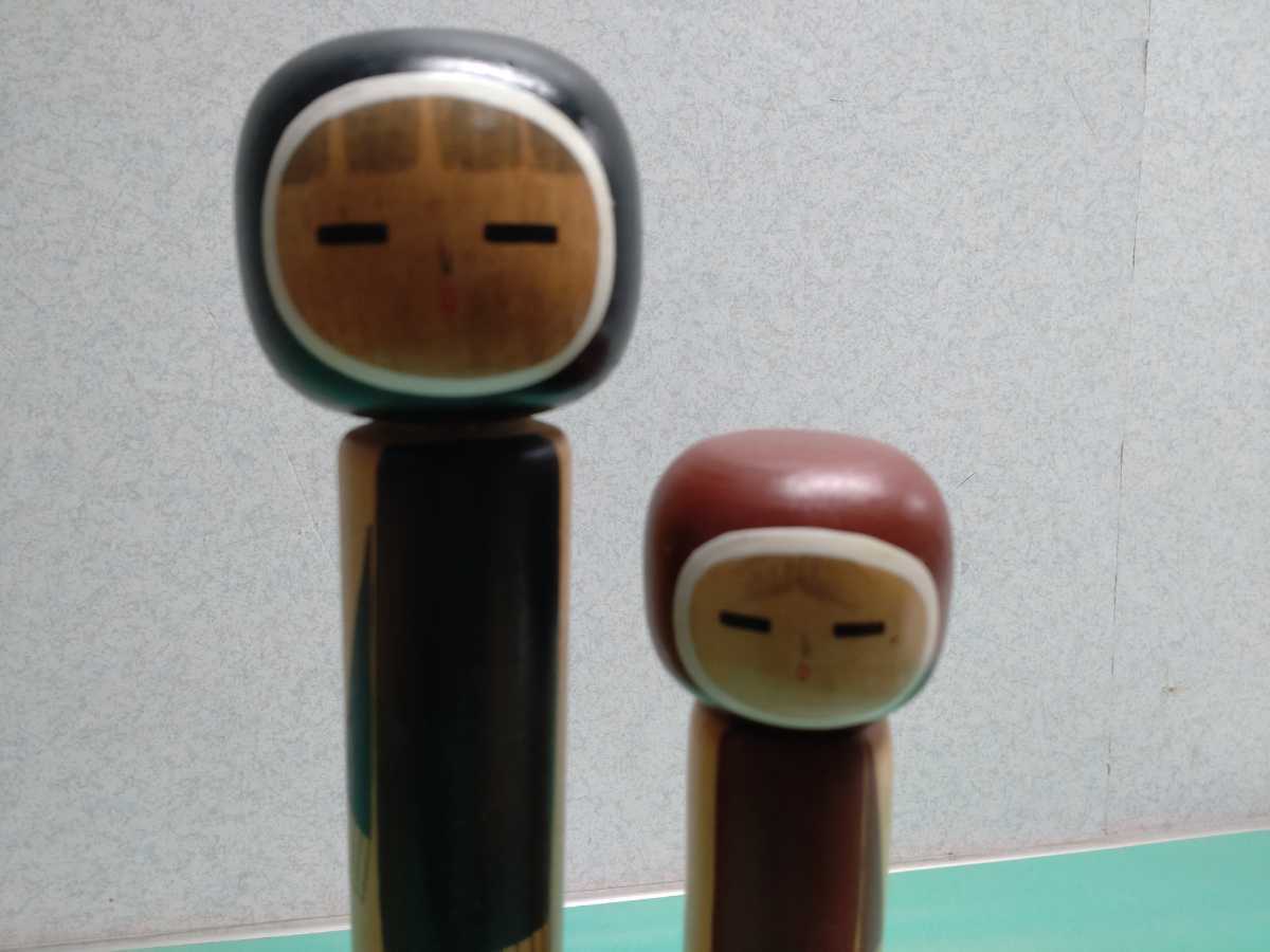 日本 志藤尚山 創作こけし マフラー 伝統工芸 木地玩具 民藝 民芸 郷土