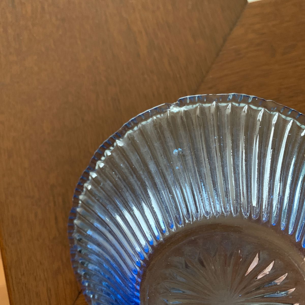 昭和レトロ　ガラス小鉢　欠けあり　アンティーク食器