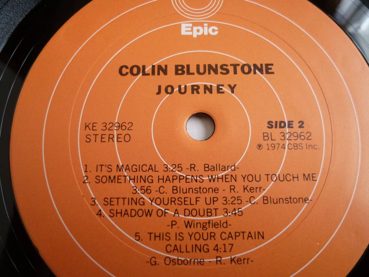 Colin Blunstone『Journey』LP Soft Rock ソフトロック The Zombiesの画像4