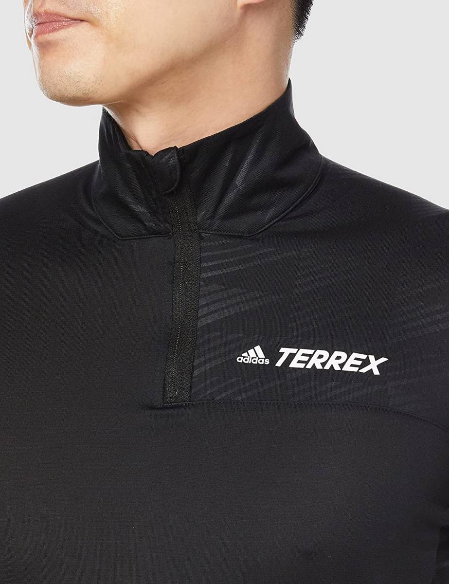 adidas(アディダス) TERREX(テレックス) - マルチハーフジップTシャツ ドライTシャツ 2XLサイズ 吸水速乾 登山 重ね着 (タグ付き未着用品)_サンプル写真③