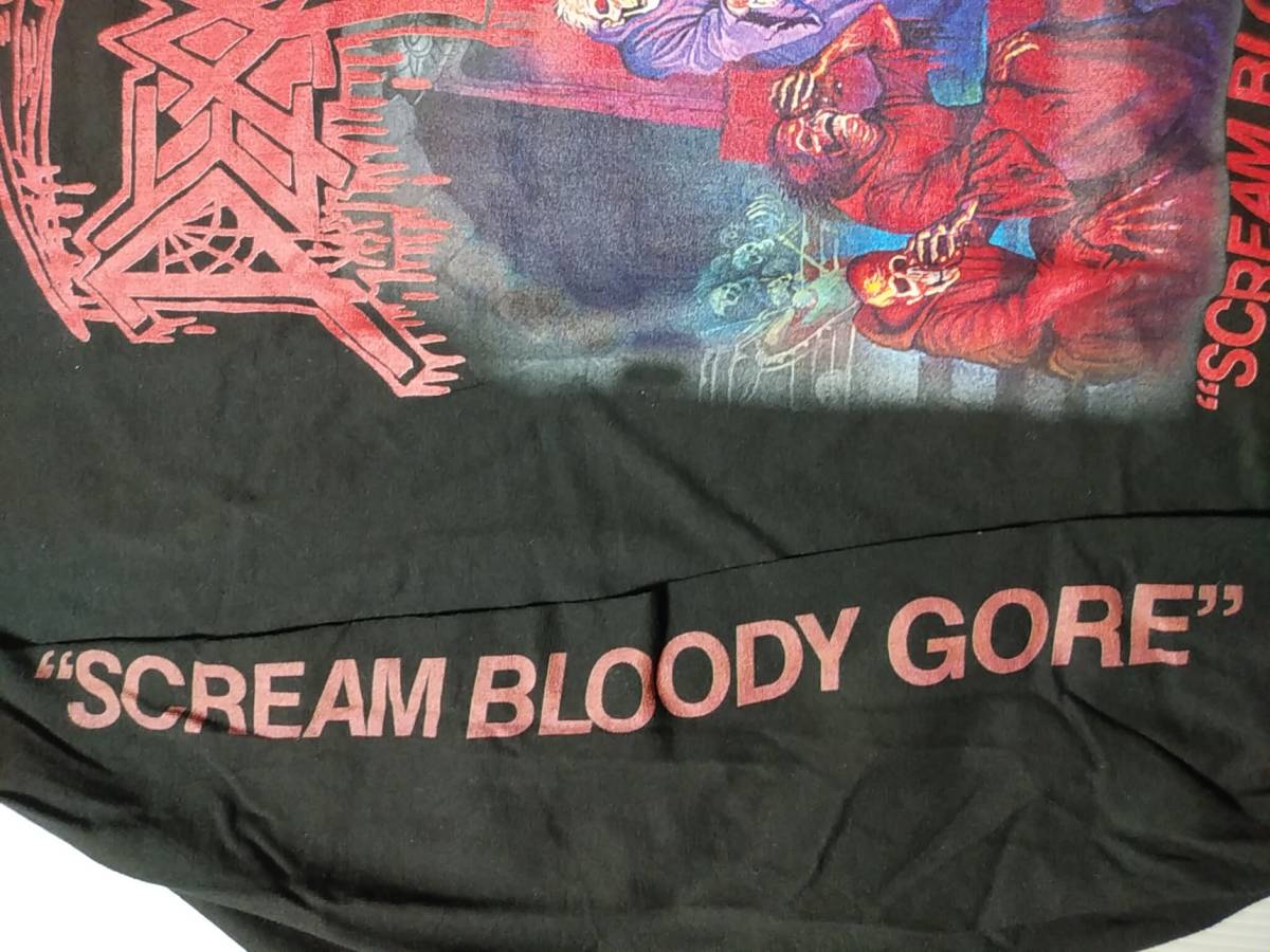 DEATH 長袖 Tシャツ Scream Bloody Gore 黒XL ロンT デス オフィシャル / slayer sodom possessed venom bathory morbid angel master_画像4