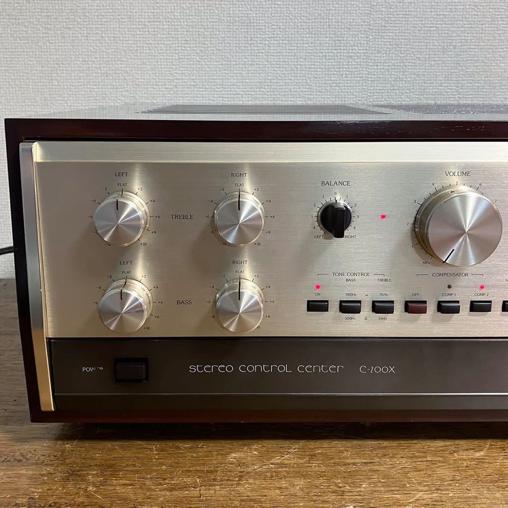 アキュフェーズ Accuphase C-200X コントロールアンプ プリアンプ 本体のみ 簡易動作確認済 ジャンク ビンテージ ステレオ