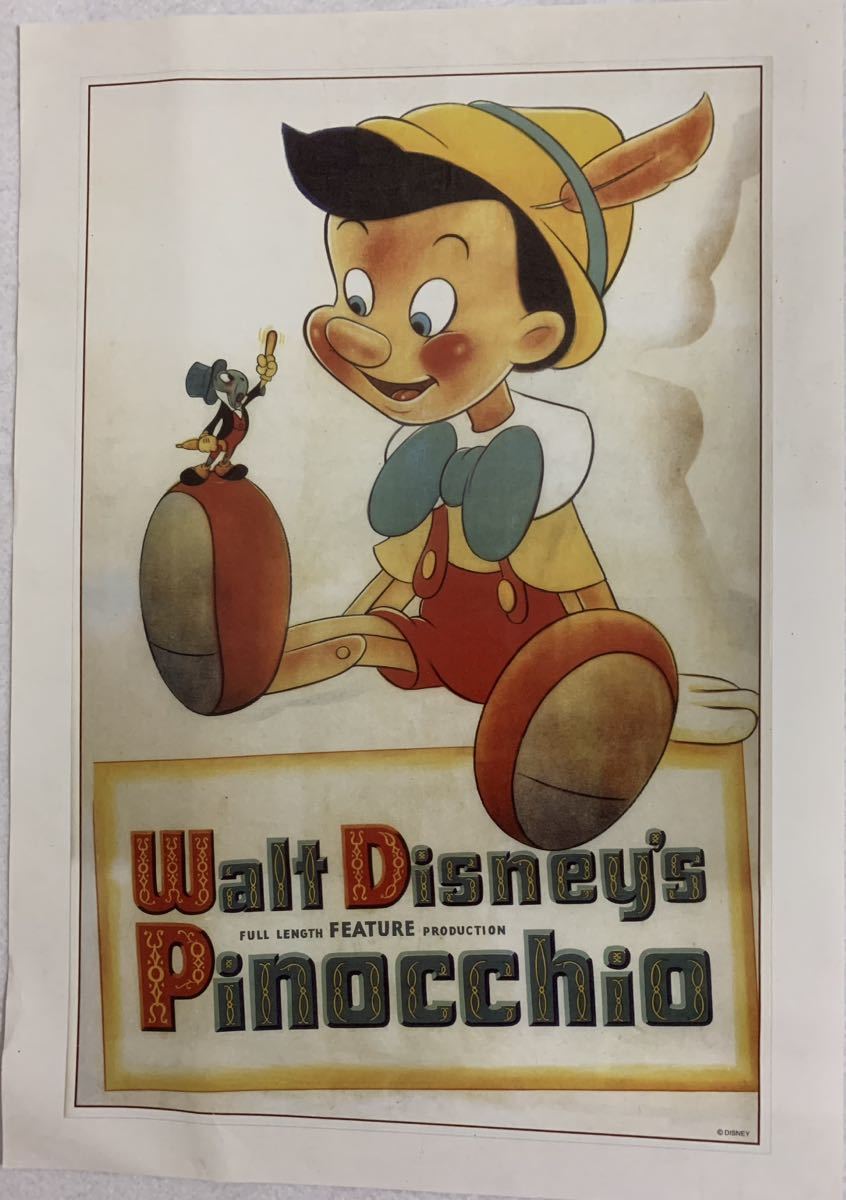 Pinocchio плакат Дисней