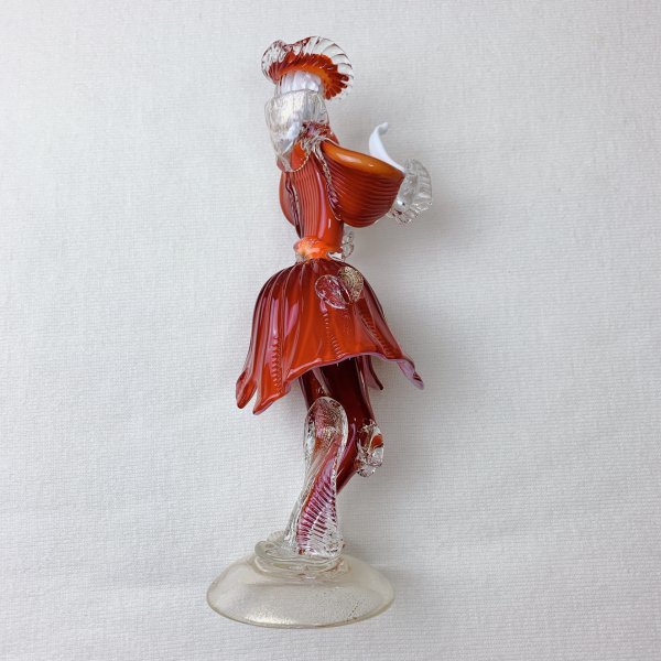 Murano Glass ムラーノガラス♪Made in New Arte 90 メイドインニューアルテ Venetian Glass ベネチアングラス 貴婦人像 ハンドメイド 1_画像6