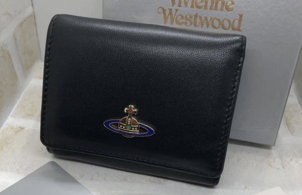 Vivienne Westwood 三つ折り ソフトレザー オーブ 未使用品(新品/送料 ...