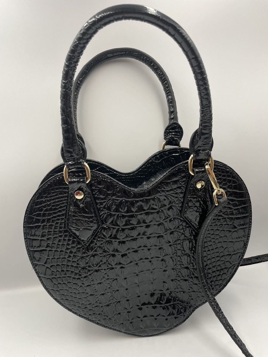 Vivienne Westwood ハート型 トートバッグ ブラック 未使用品|PayPay