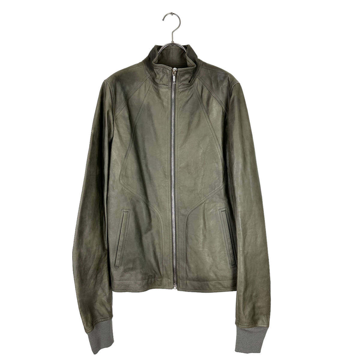 高価値セリー Rick (gray) jacket leather intarsia Owens(リック ...
