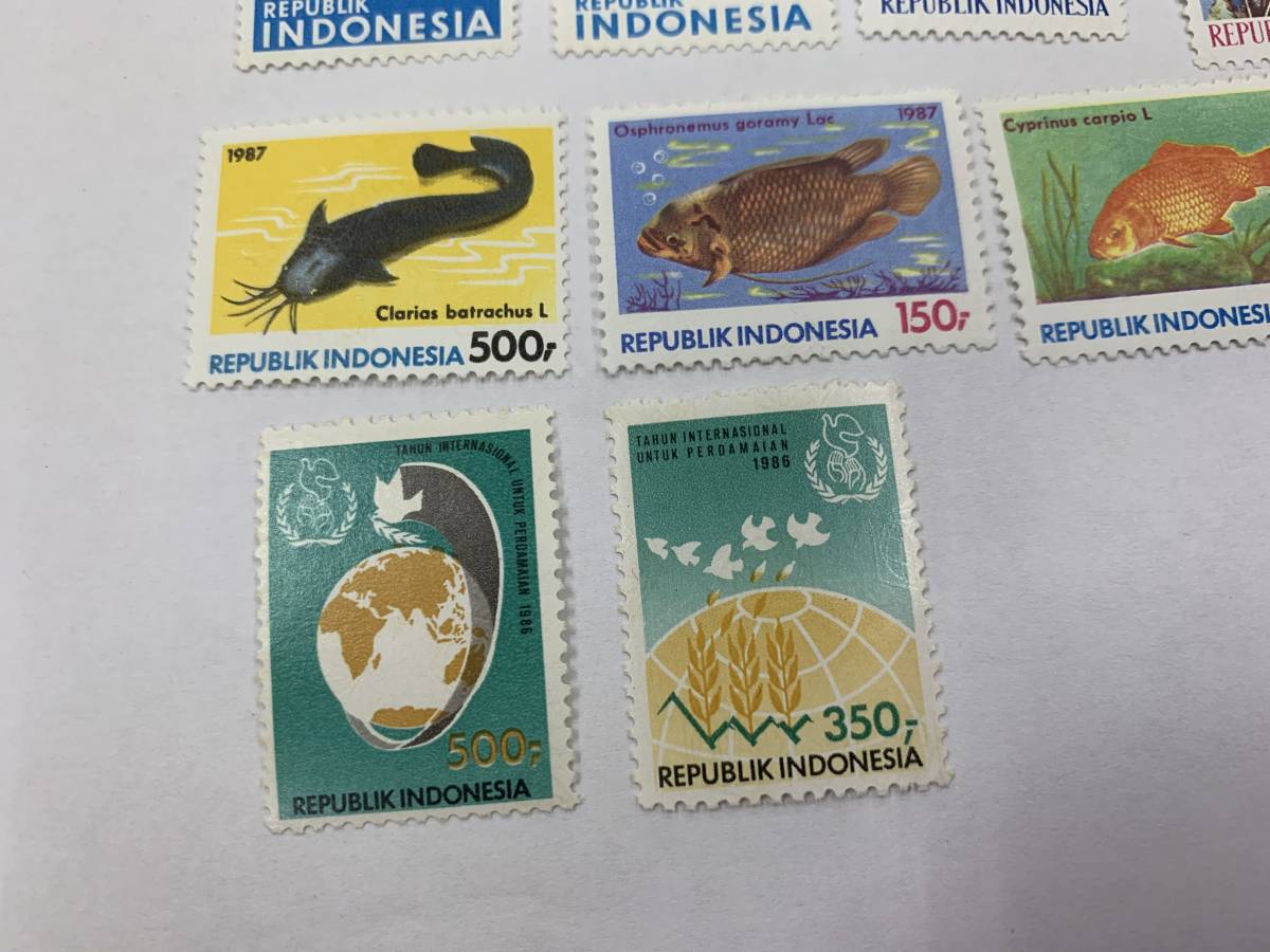 格安販売の インドネシア 野生動物保護の切手6種完 未使用 1959 