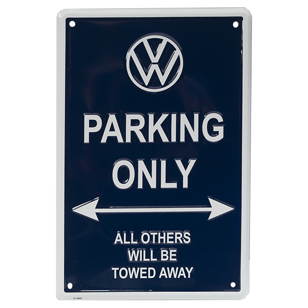 VW US純正 VW PARKING ONLY/メタルサイン【GENUINE PARTS】新品/パーキングサイン/_画像1