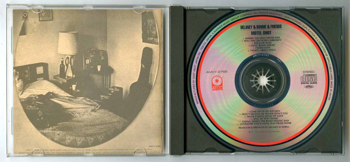 Delaney & Bonnie（デラニー＆ボニー）CD「Motel Shot（モーテル・ショット）」国内盤 帯解説付き完品 AMCY-2765 1998年発売 新品同様_画像3