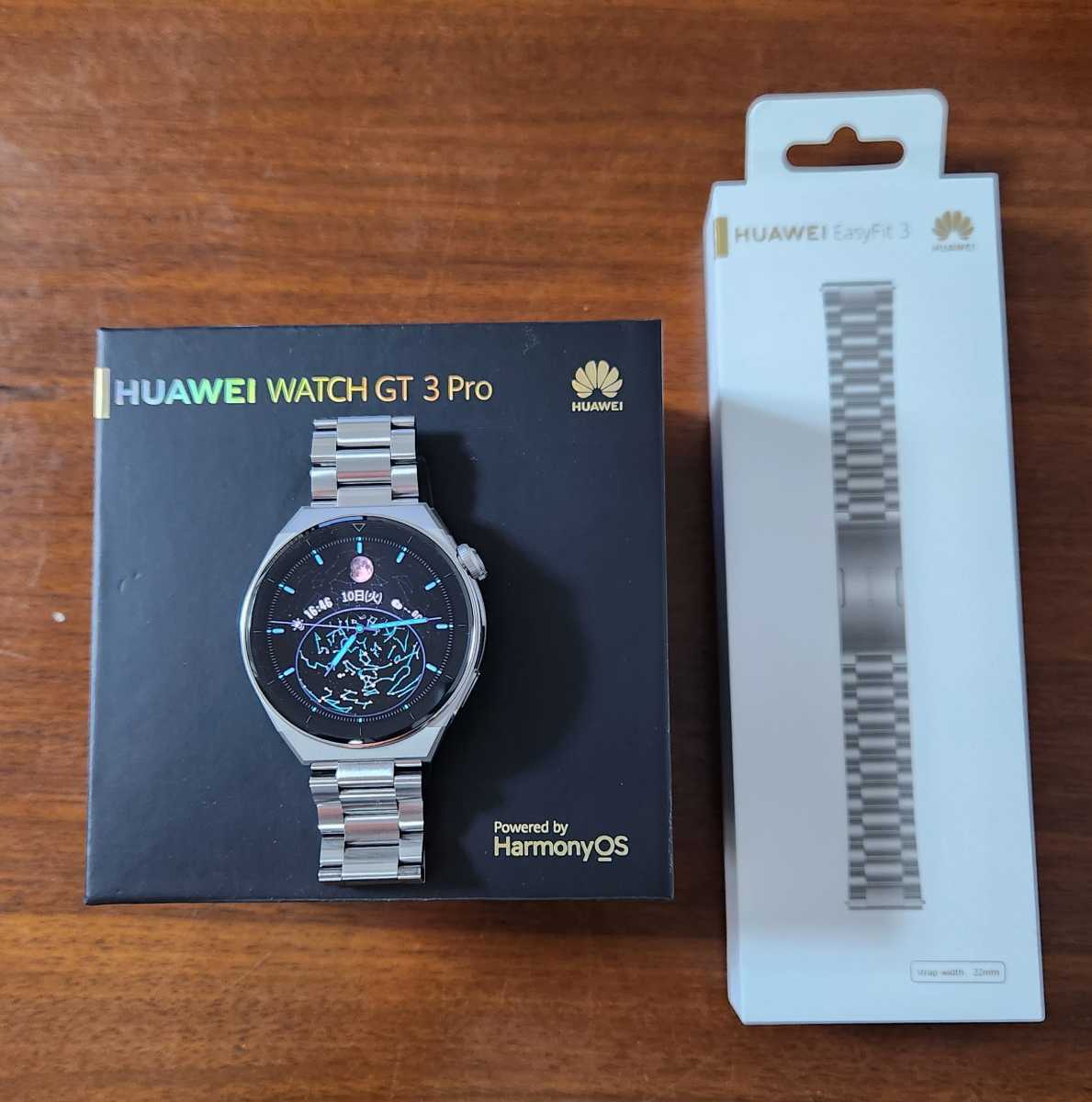HUAWEI WATCH GT3 Pro 46mm アクティブモデル+純正品EasyFit/Metal