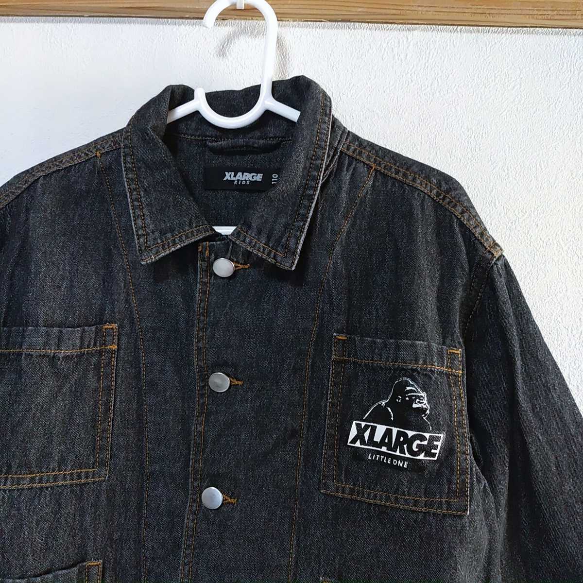 XLARGE KIDS(エクストララージ キッズ)デニム ワーク ジャケット 110_画像3