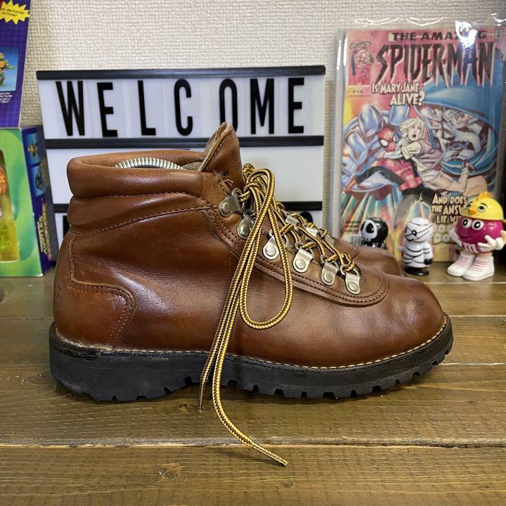 良品 DANNER ダナー トレッキング レースアップ ブーツ シューズ US7.5 ブラウン アメカジ 古着MIX 31270 21C028