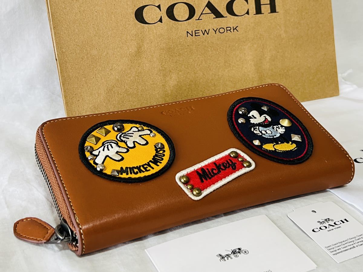 史上最も激安】 COACH × ディズニー 長財布 シグネチャー×ミニーマウス ...