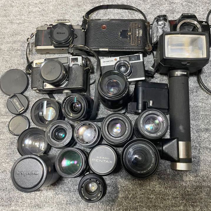カメラ レンズまとめ売り Canon PENTAX MINOLTA 一眼レフカメラ Nikonの画像1