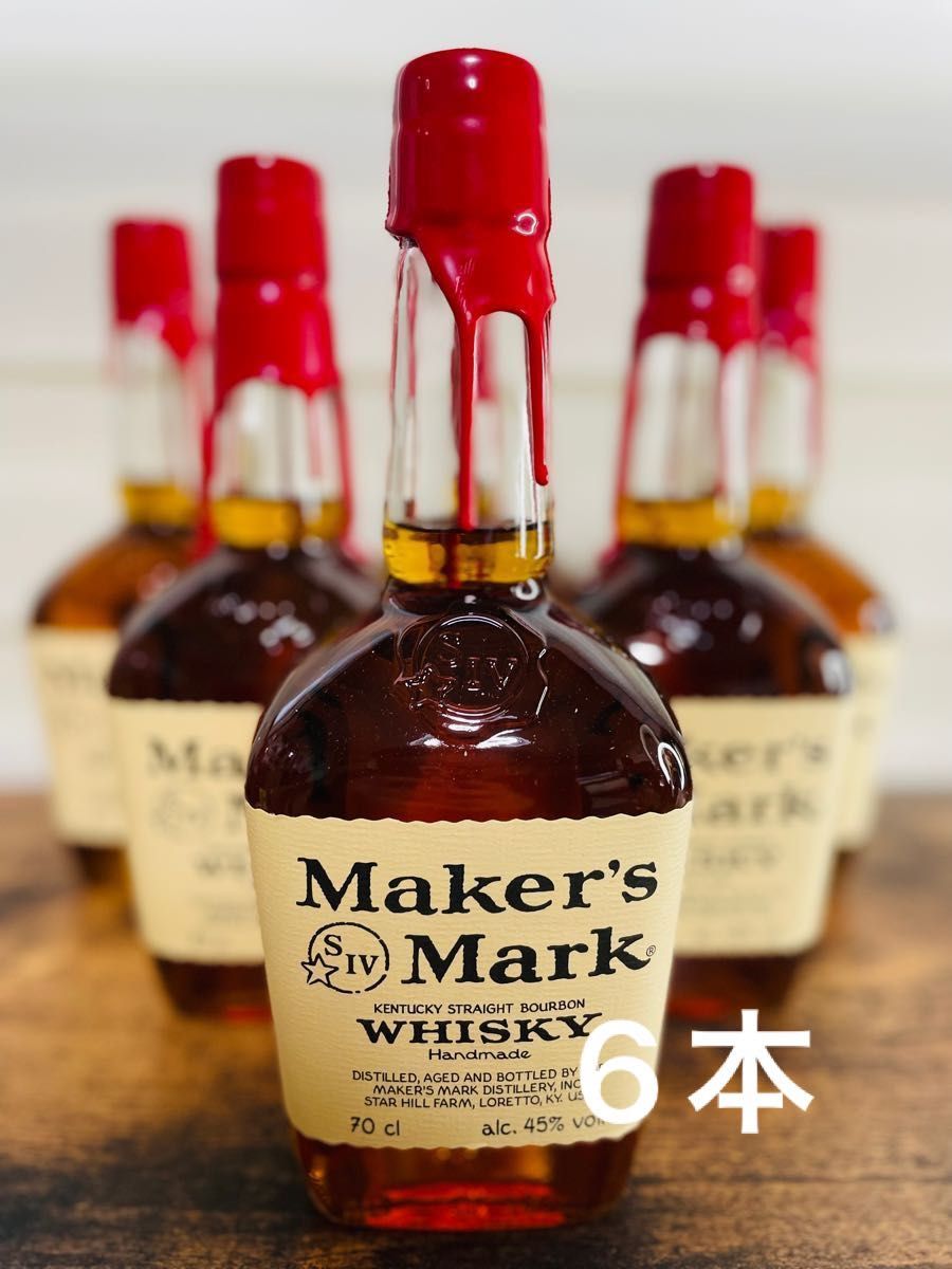メーカーズマーク Maker''s Mark 700ml 6本セット バーボン メーカーズマーク Maker''s Mark 700ml 6本セット バーボン