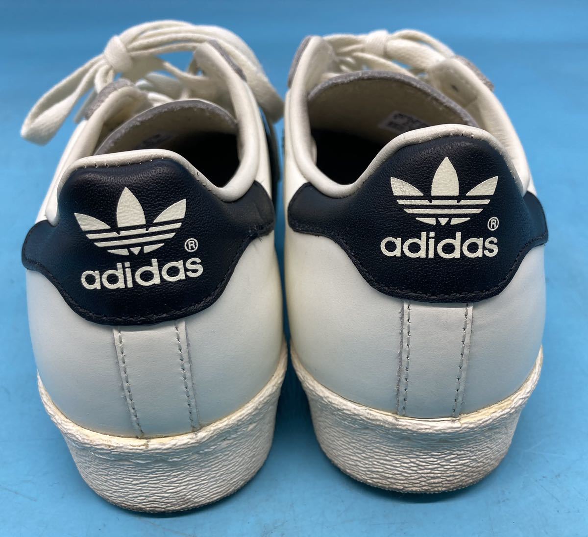 【A6132O039】adidas アディダス SUPER STAR スーパースター スニーカー 白/黒 US5 23.0cm_画像4