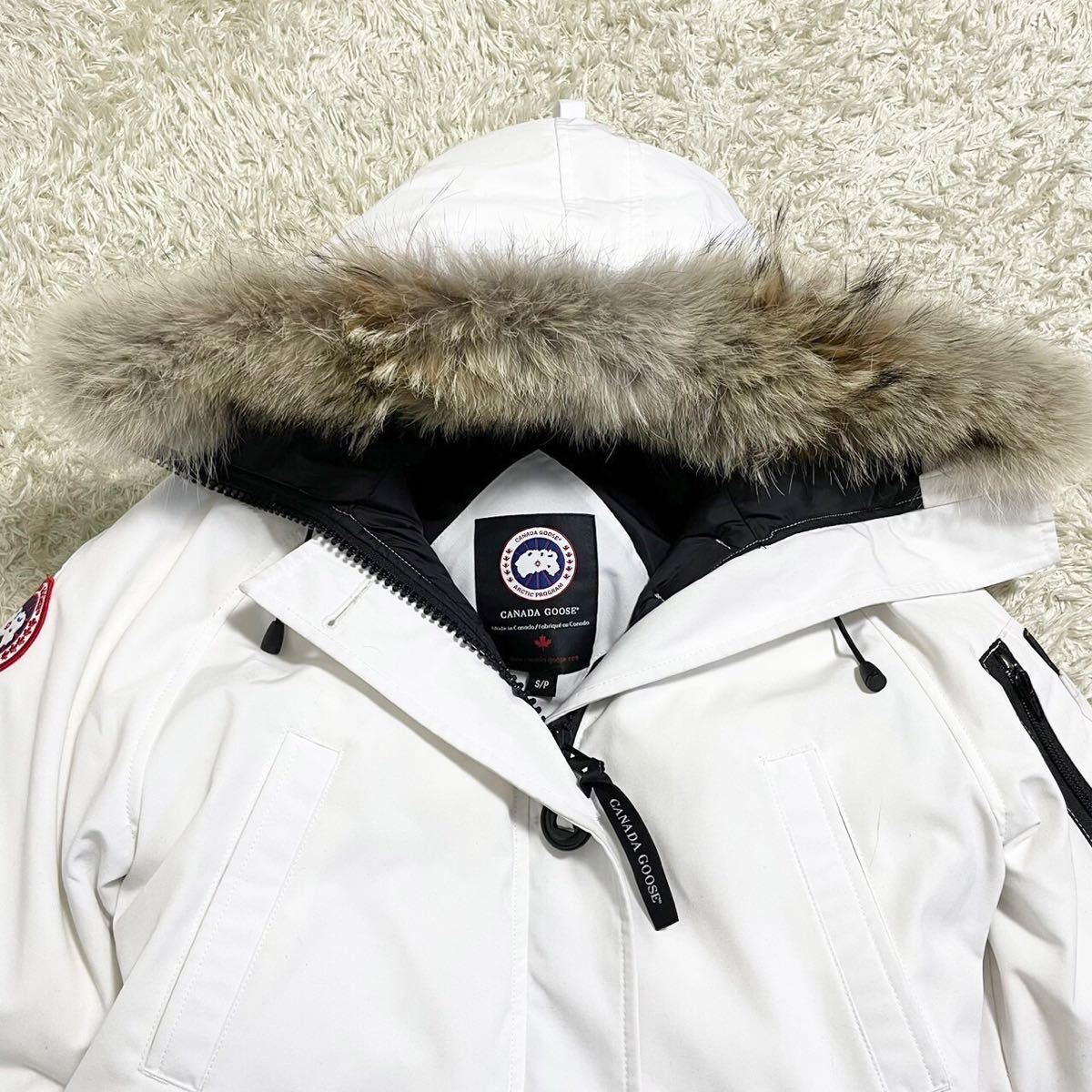 美品 カナダグース ブロンテ 撥水生地 レディース 日本M~L位 白 ...