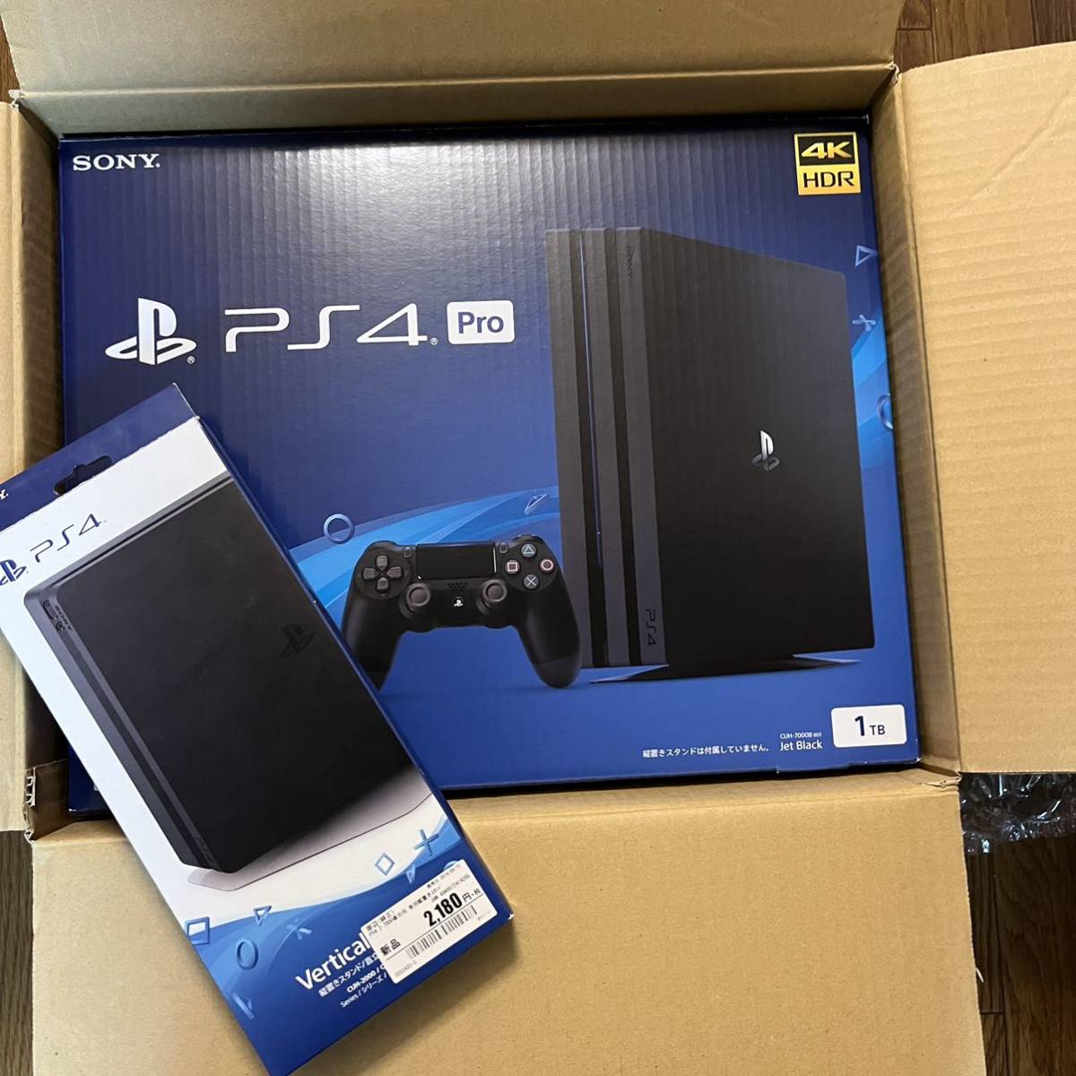 PS4 Pro PlayStation4 CUH-7100BB01 ジェット・ブラック プレステ4 縦