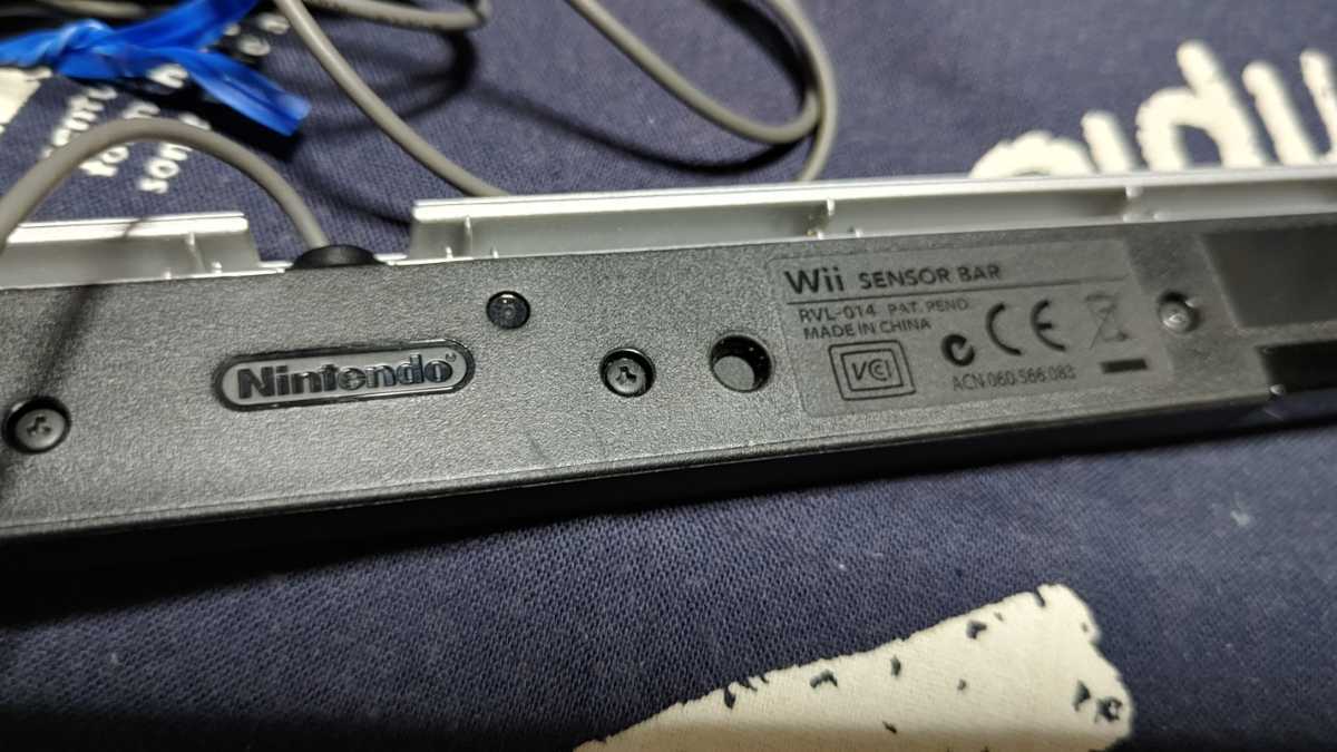 ●３本セット●任天堂純正品●Wii ・ Wii U共通 センサーバー●シルバー●RVL-014●