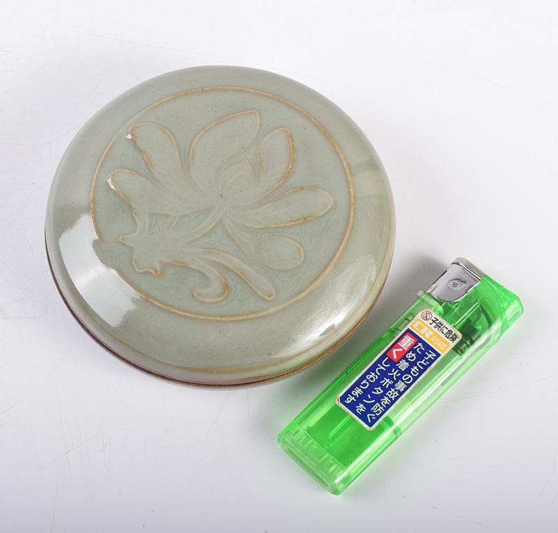 中国 哥窯青磁 粉青釉 花文 香合 C R3546 | www.jarussi.com.br