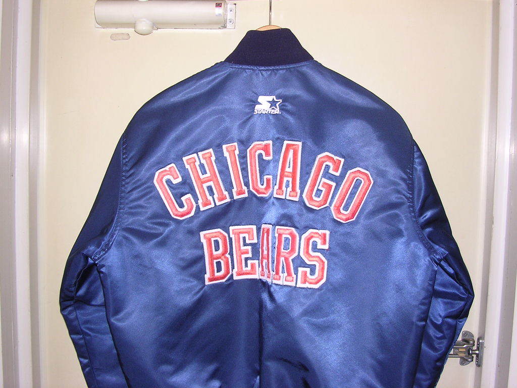 希少！！】 vintage M サテンジャケット Bears Chicago NFL STARTER