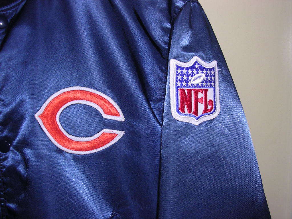 希少！！】 vintage M サテンジャケット Bears Chicago NFL STARTER