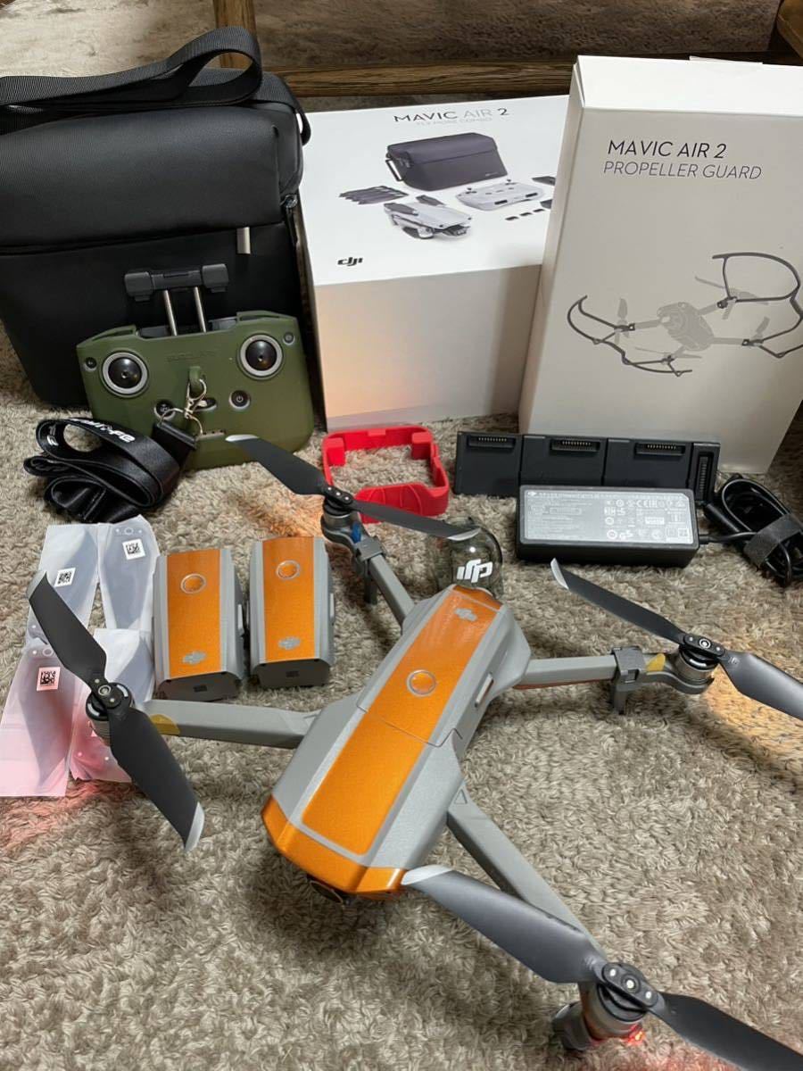 3回使用 送料無料 DJI MAVIC Air2 マビック エアー2 フライモアコンボ