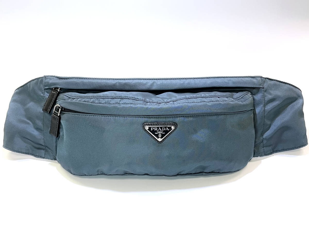 PRADA メンズ ナイロンボディーバック 2VL132(中古美品）