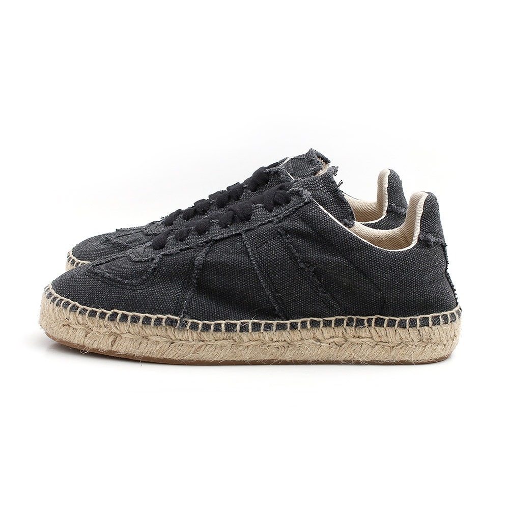 メゾンマルジェラ MAISON MARGIELA スニーカー S58WS0214-P4751-T8013-380 レディース レプリカ エスパドリーユ ブラック