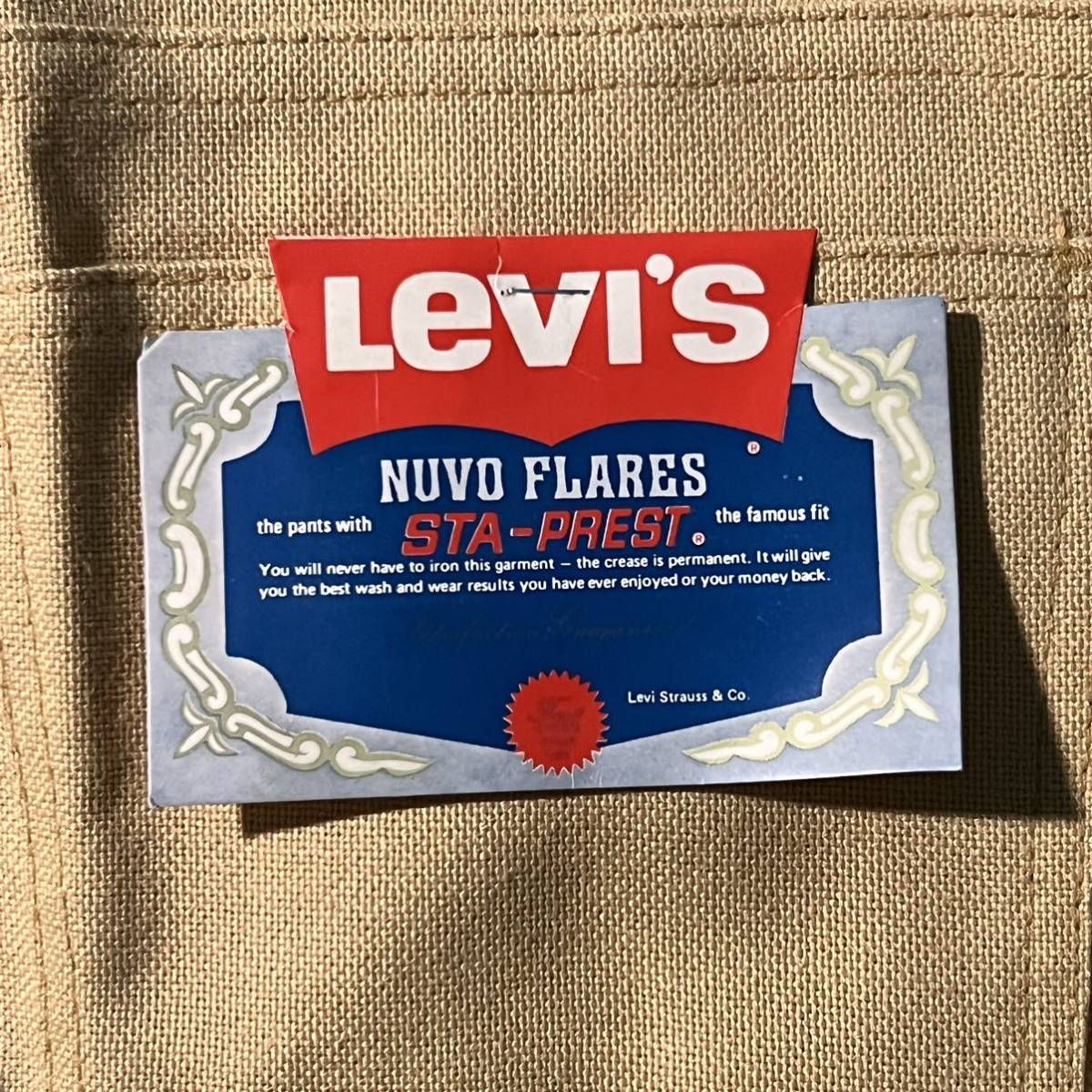 価格は安く 70s Levi's STA-PREST 646-4473 DEAD STOCK W34