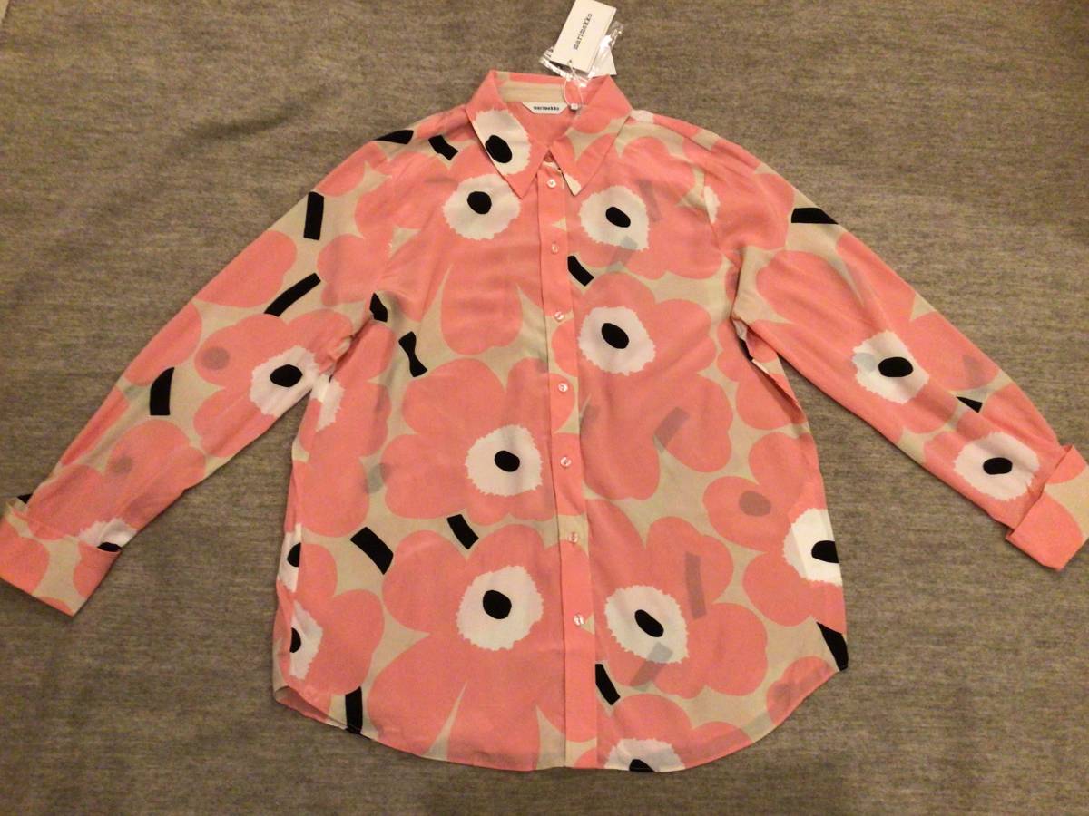 【お気に入り】トップスmarimekko マリメッコ シルク ブラウス(新品)のヤフオク落札情報