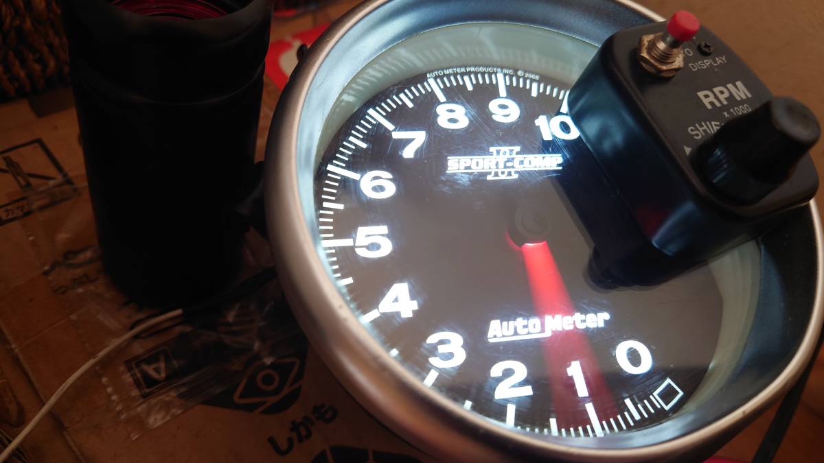 **...! translation have 1 jpy start!** auto meter Autometer shift light attaching tachometer 3699 sport-compⅡ