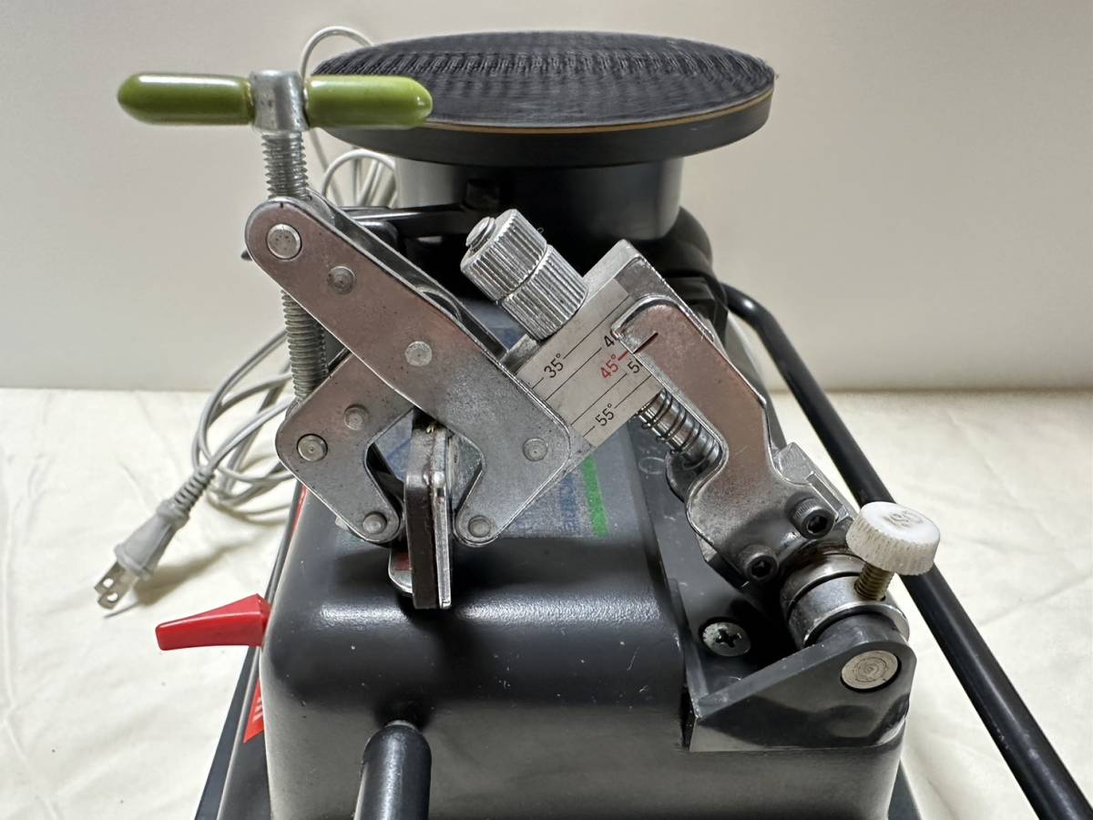 島理研 鉄研磨機 トギラーク3□ダイヤモンドペーパー付 付属品多数