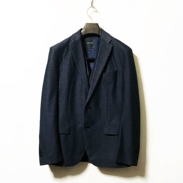 #JOSEPH HOMME|ジョセフオム デザイン2ピースセットアップ テーラードジャケット/ジレ ダークネイビーカラー ほぼ未使用 size46(S~M程度)