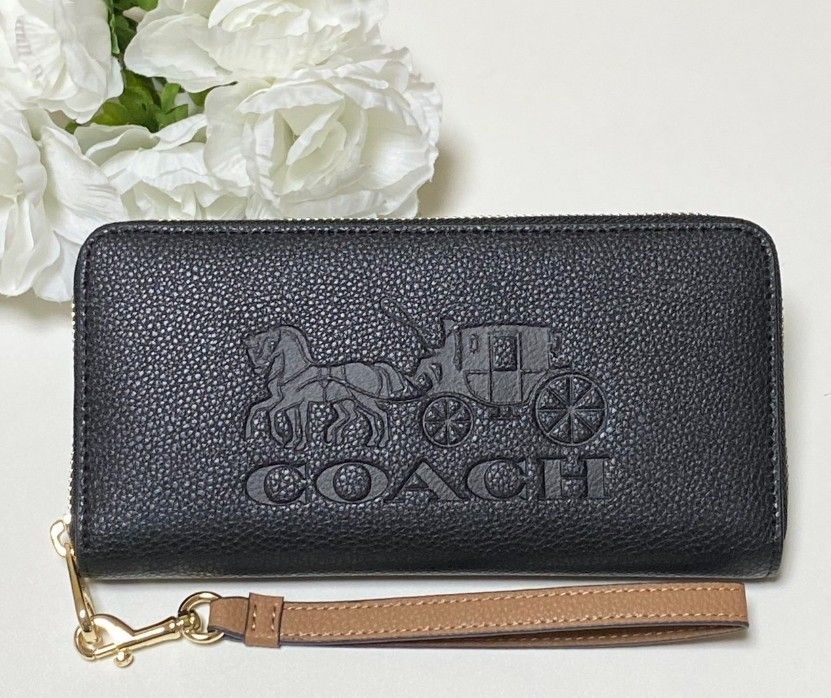 COACH ホース アンド キャリッジ ラウンドファスナー C3548 ブラック
