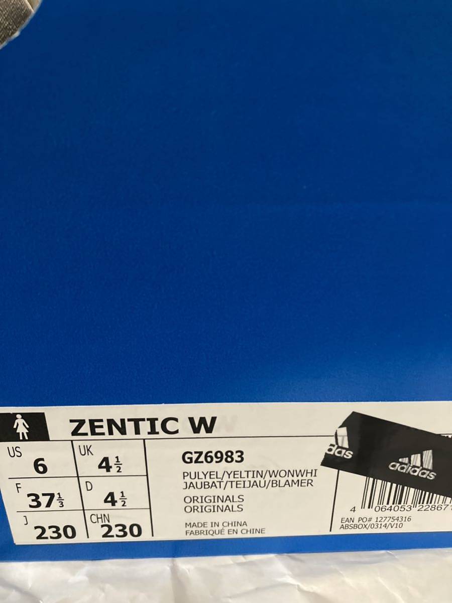 adidas ZENTIC W GZ6983 PULSE YELLOW/YELLOW TINT/WONDER WHITE アディダス ゼンティックW 定価10989円 23cm ウィメンズ adidas originals_画像9